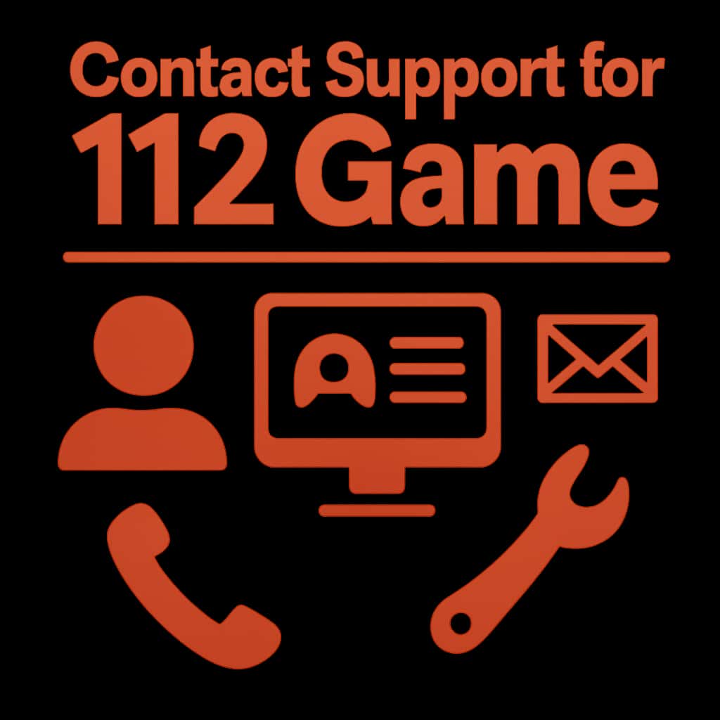 Diagram explaining contact support for 112 Game.