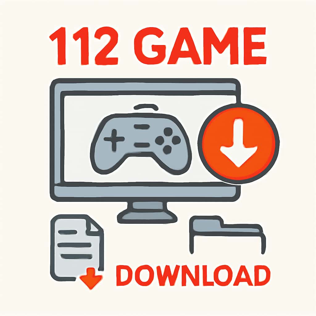 Diagram illustrating the steps to download 112 Game.