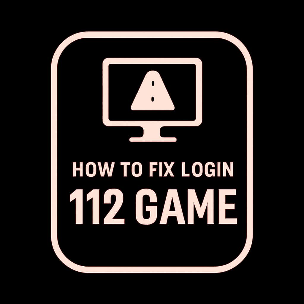 Icon representing the troubleshooting guide for 112 Game.