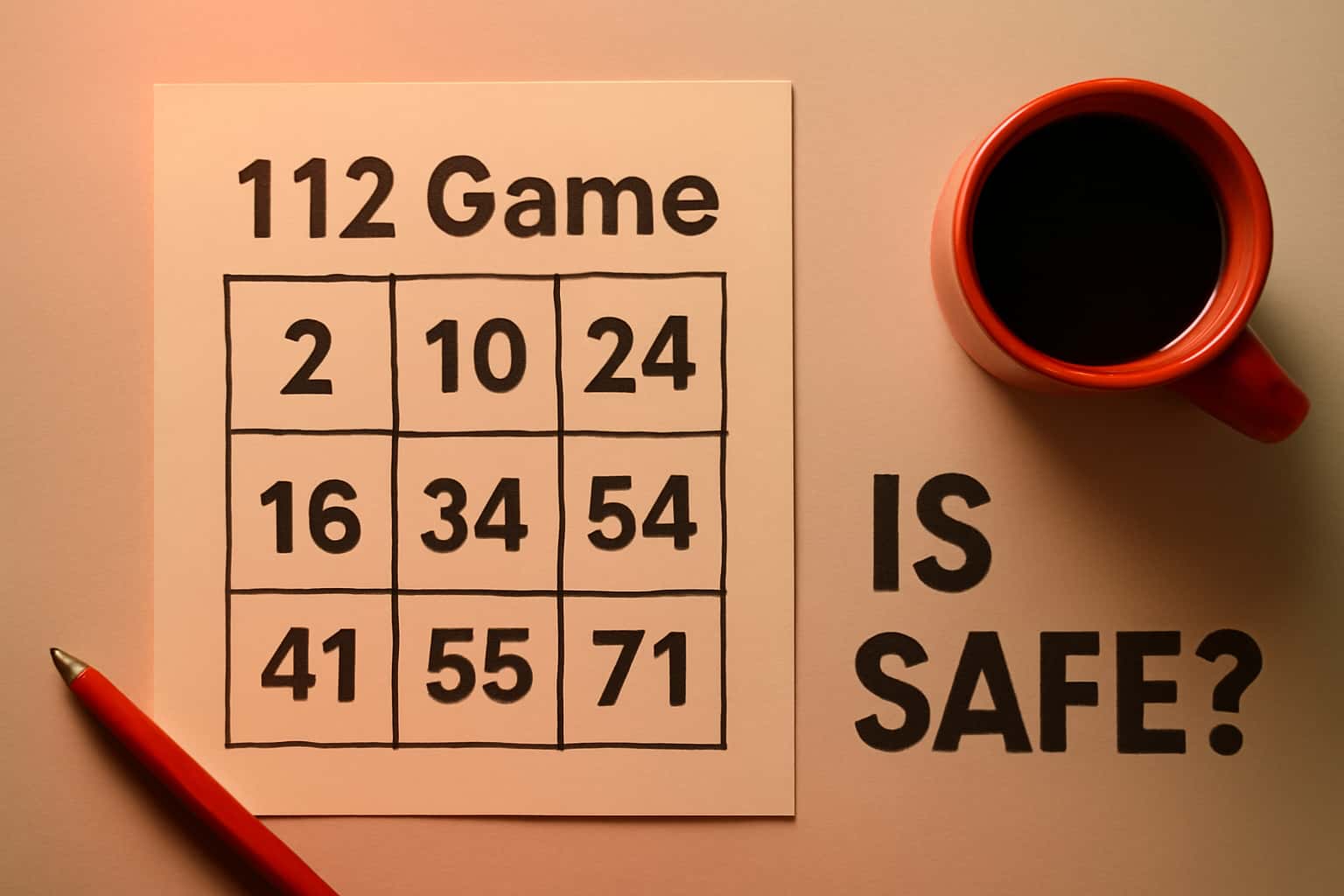 Informational scene analyzing the safety of 112 Game.