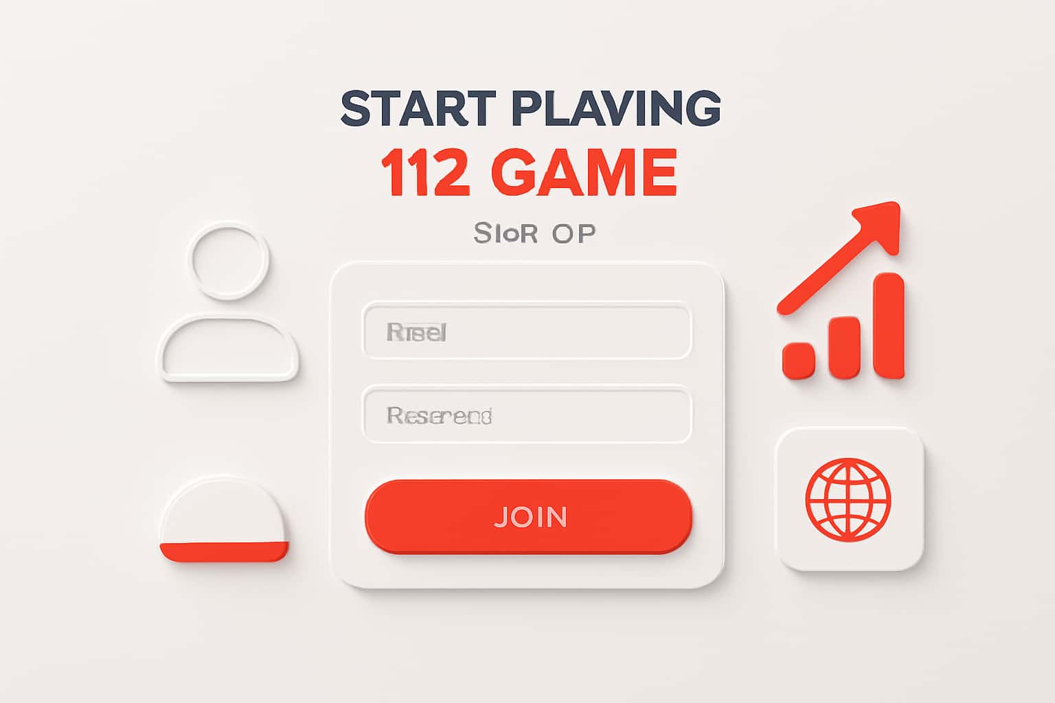 Start Playing 112 Game - Sign Up Interface