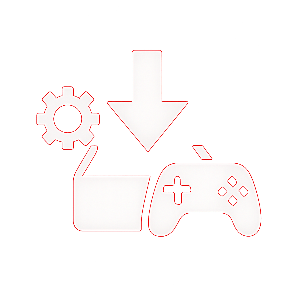 Diagram illustrating the installation process of the 112 Game app.