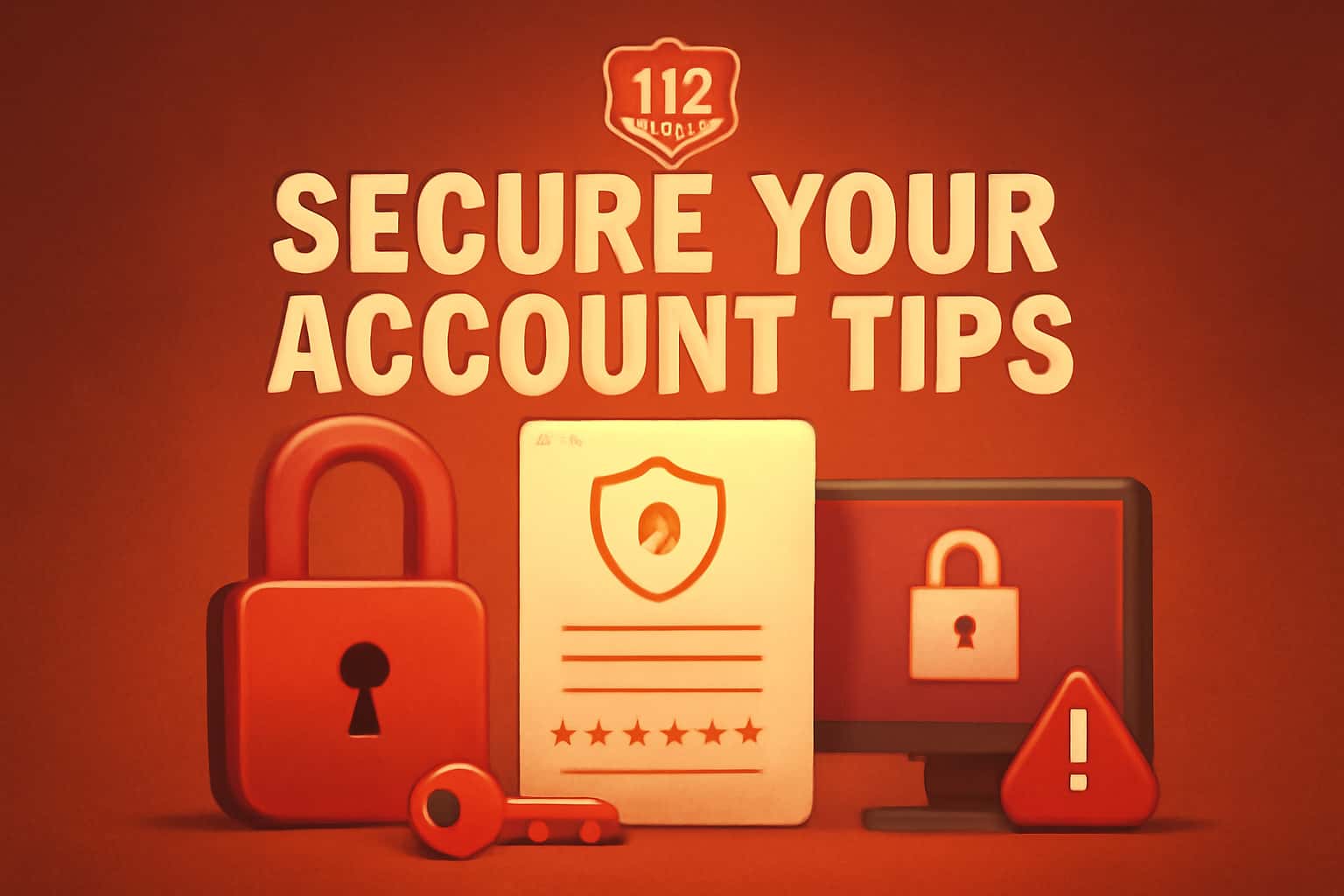 Informational scene focusing on securing a 112 Game account.