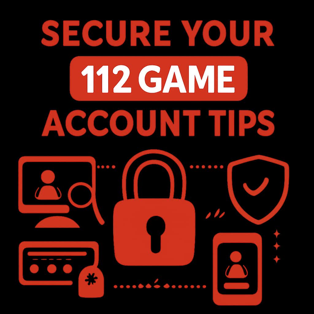 Diagram outlining account security measures for 112 Game.
