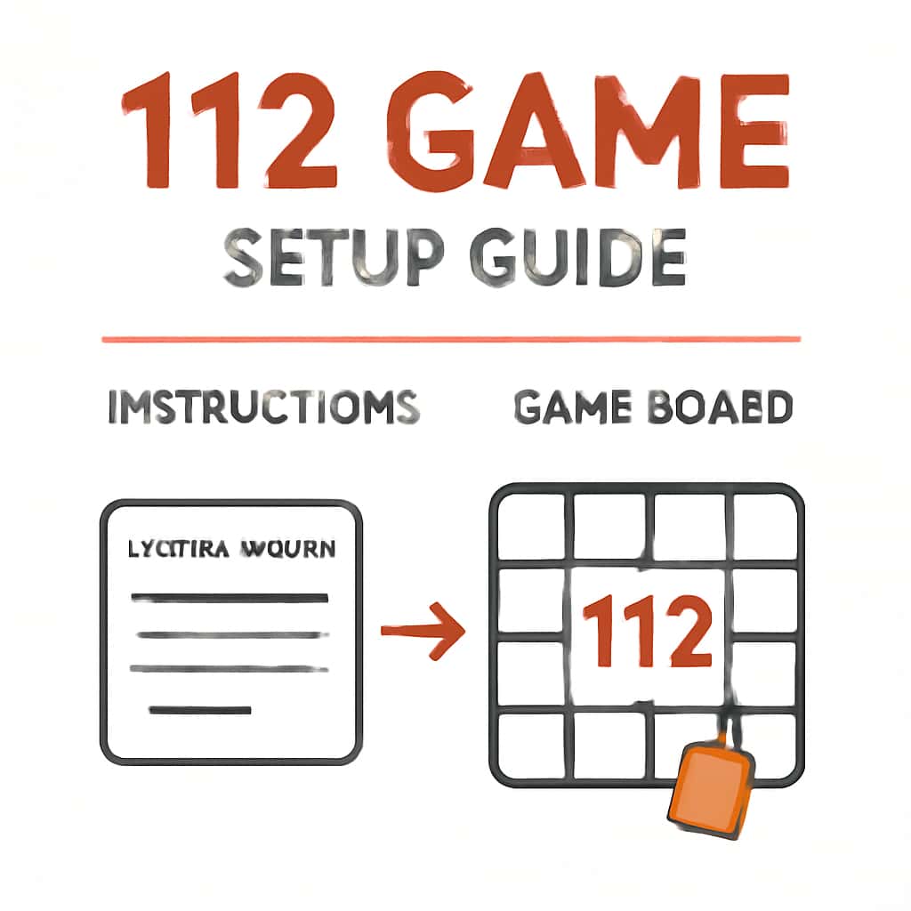 An educational diagram for the setup guide of 112 Game.