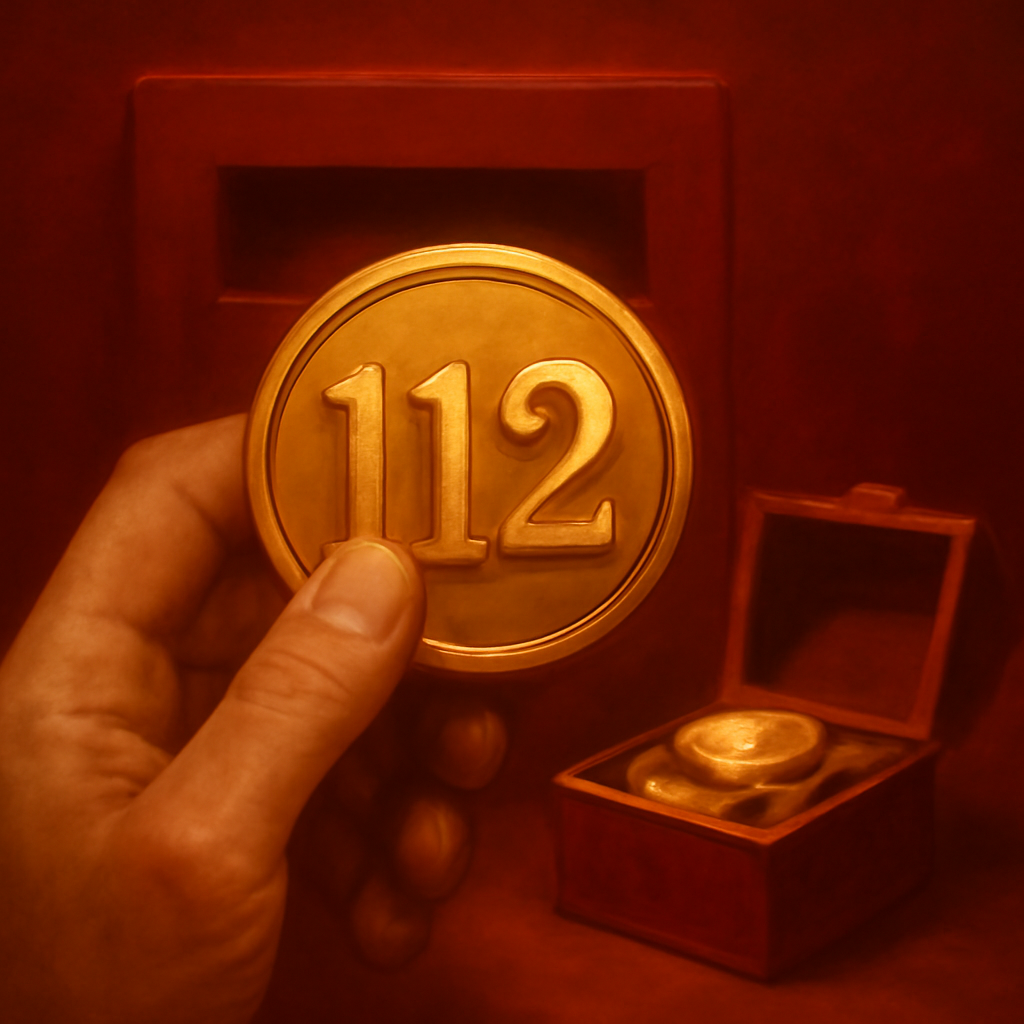 Badge representing the safety evaluation of 112 Game.